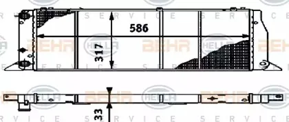 Радиатор, охлаждение двигателя HELLA купить