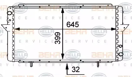 Радиатор, охлаждение двигателя HELLA купить