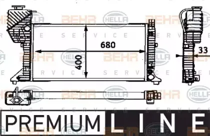 Радиатор, охлаждение двигателя HELLA купить
