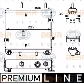 масляный радиатор, двигательное масло HELLA купить