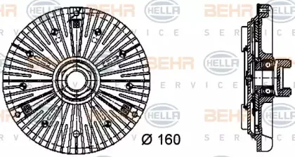 Сцепление, вентилятор радиатора HELLA купить