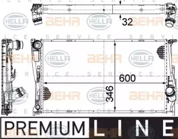 Радиатор, охлаждение двигателя HELLA купить