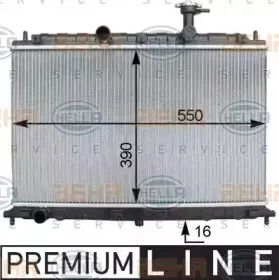 Радиатор, охлаждение двигателя HELLA купить