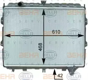 Радиатор, охлаждение двигателя HELLA купить