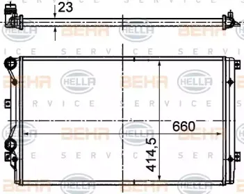Радиатор, охлаждение двигателя HELLA купить