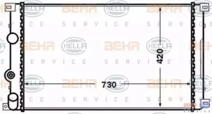 Радиатор, охлаждение двигателя HELLA купить