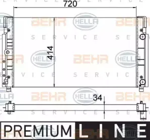 Радиатор, охлаждение двигателя HELLA купить