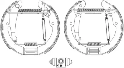 Комплект тормозных колодок HELLA купить