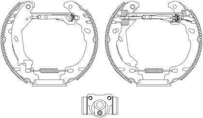 Комплект тормозных колодок HELLA купить