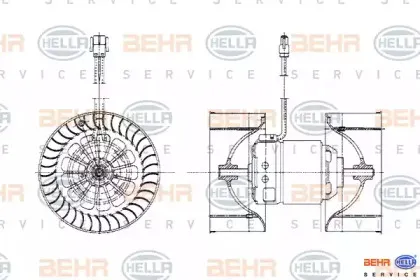 Вентилятор салона HELLA купить