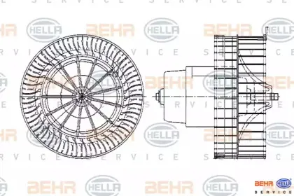 Вентилятор салона HELLA купить