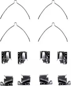 Комплектующие, колодки дискового тормоза HELLA купить