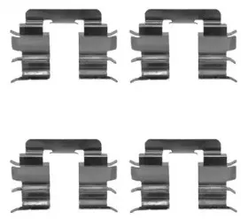 Комплектующие, колодки дискового тормоза HELLA купить