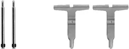 Комплектующие, колодки дискового тормоза HELLA купить