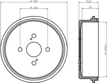 Тормозной барабан HELLA купить