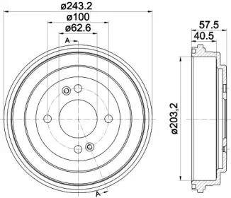 Тормозной барабан HELLA купить