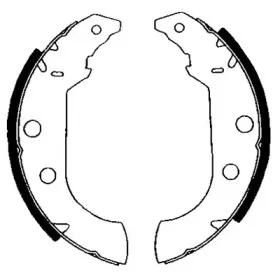 Комплект тормозных колодок HELLA купить