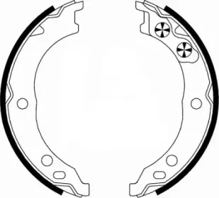 Комплект тормозных колодок, стояночная тормозная система HELLA купить