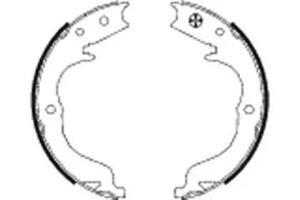 Комплект тормозных колодок, стояночная тормозная система HELLA купить