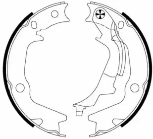 Комплект тормозных колодок, стояночная тормозная система HELLA купить