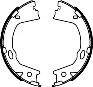 Комплект тормозных колодок, стояночная тормозная система HELLA купить
