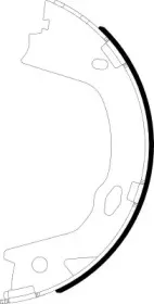 Комплект тормозных колодок, стояночная тормозная система HELLA купить