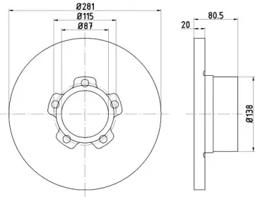Тормозной диск HELLA купить