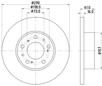 Тормозной диск HELLA купить