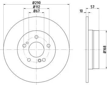 Тормозной диск HELLA купить