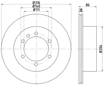 Тормозной диск HELLA купить
