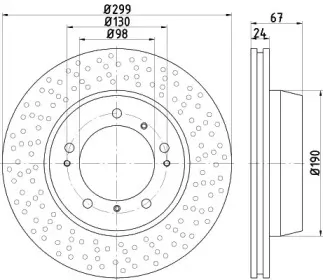 Тормозной диск HELLA купить