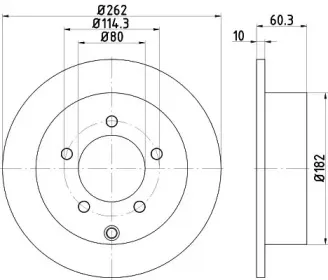Тормозной диск HELLA купить