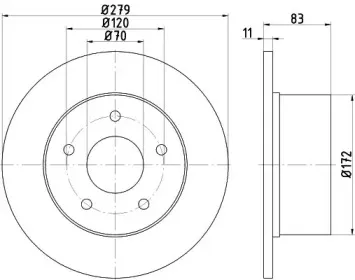 Тормозной диск HELLA купить