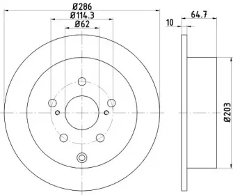 Тормозной диск HELLA купить
