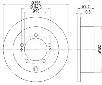Тормозной диск HELLA купить