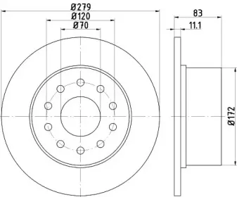 Тормозной диск HELLA купить