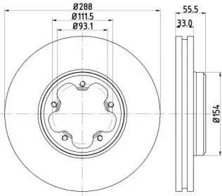 Тормозной диск HELLA купить
