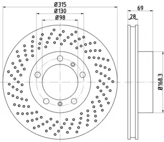 Тормозной диск HELLA купить