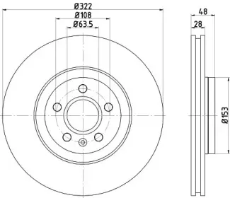 Тормозной диск HELLA купить