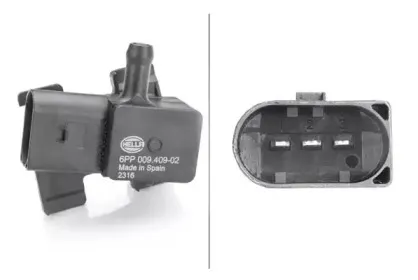 Датчик, давление выхлопных газов HELLA купить