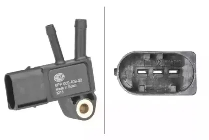 Датчик, давление выхлопных газов HELLA купить