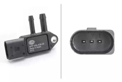 Датчик, давление выхлопных газов HELLA купить