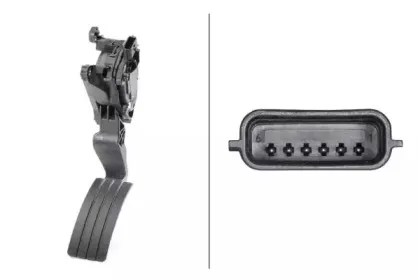 Датчик, положение педали акселератора HELLA купить