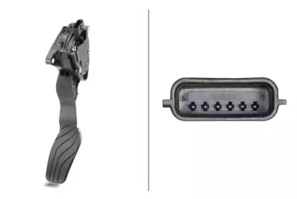 Датчик, положение педали акселератора HELLA купить