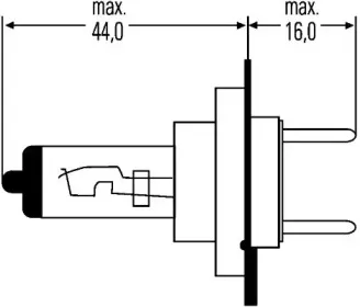 лампа розжарювання STANDARD H7 12V 55W PX 26d HELLA купить