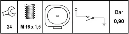 Датчик давления масла HELLA купить