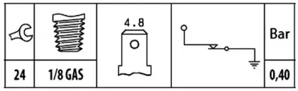 Датчик давления масла HELLA купить