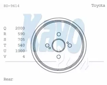 Тормозной барабан KAVO PARTS купить