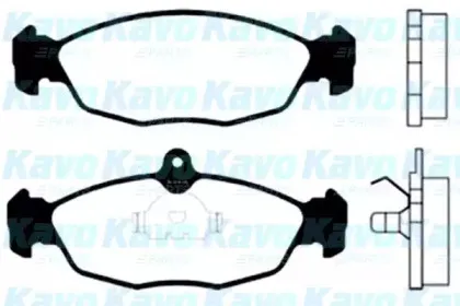 Комплект тормозных колодок, дисковый тормоз KAVO PARTS купить