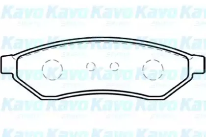 Комплект тормозных колодок, дисковый тормоз KAVO PARTS купить